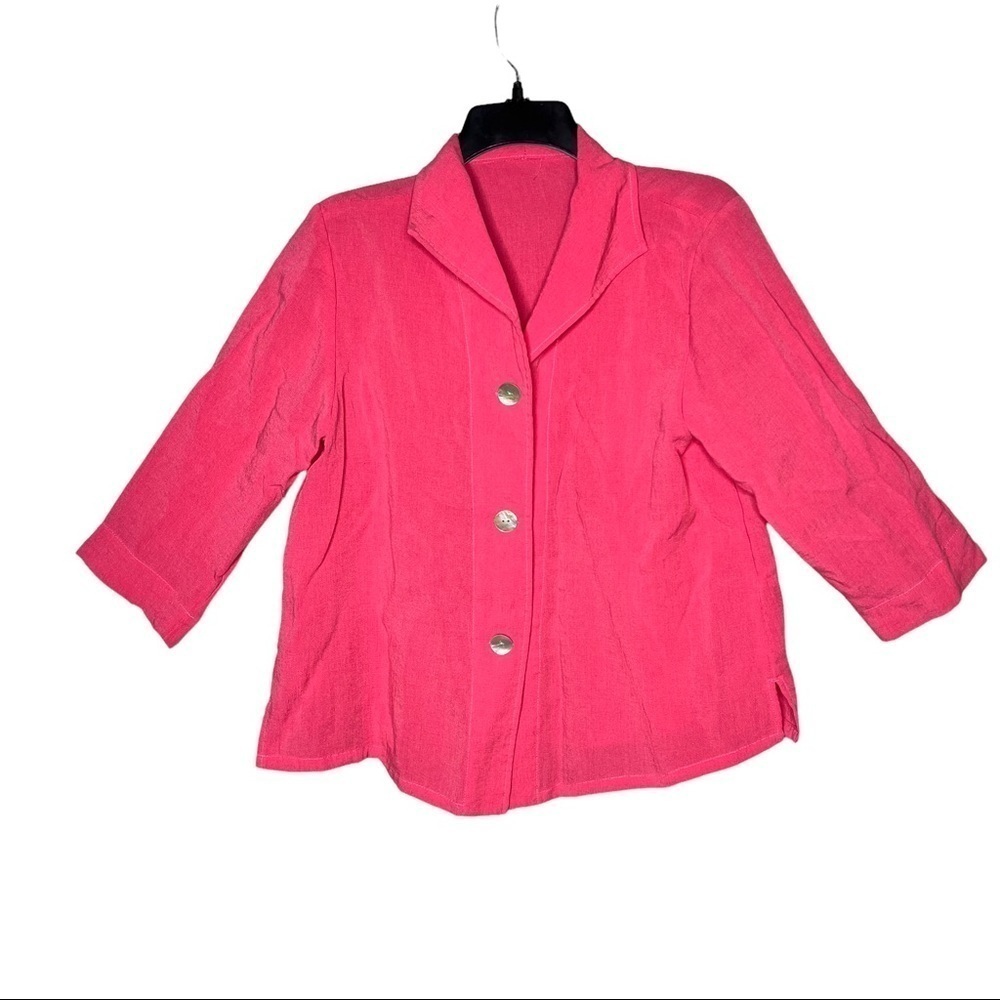 Fridaze 100% Linen Wrinkle Resistant Shirt Jacket